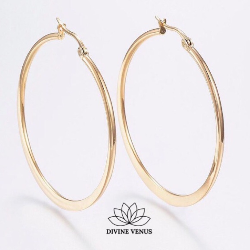 Hoop Earrings • Gold Plated 304 Stainless Steel